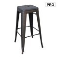 RELIX Bar Stool H.67 Steel Antique Black