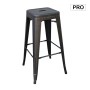 RELIX Bar Stool H.67 Steel Antique Black