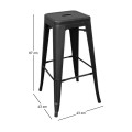 RELIX Bar Stool H.67 Steel Black