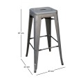 RELIX Bar Stool H.67 Steel Metal