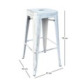 RELIX Bar Stool Steel Antique White