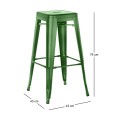 RELIX Bar Stool Steel Green
