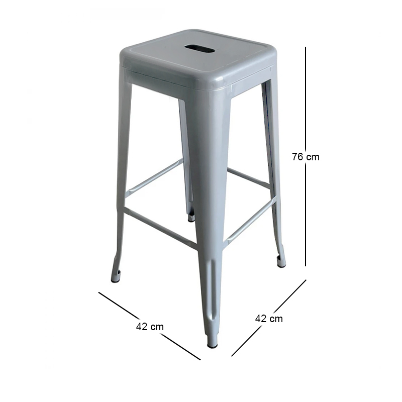 RELIX Bar Stool Metal Grey