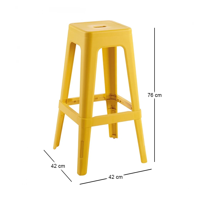 RELIX PP Bar Stool, Egg Yellow