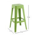 RELIX PP Bar Stool, Lime Green