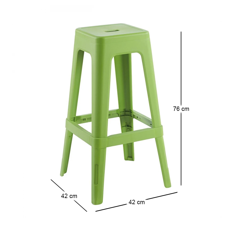 RELIX PP Bar Stool, Lime Green