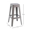 RELIX PP Bar Stool, Sand Beige