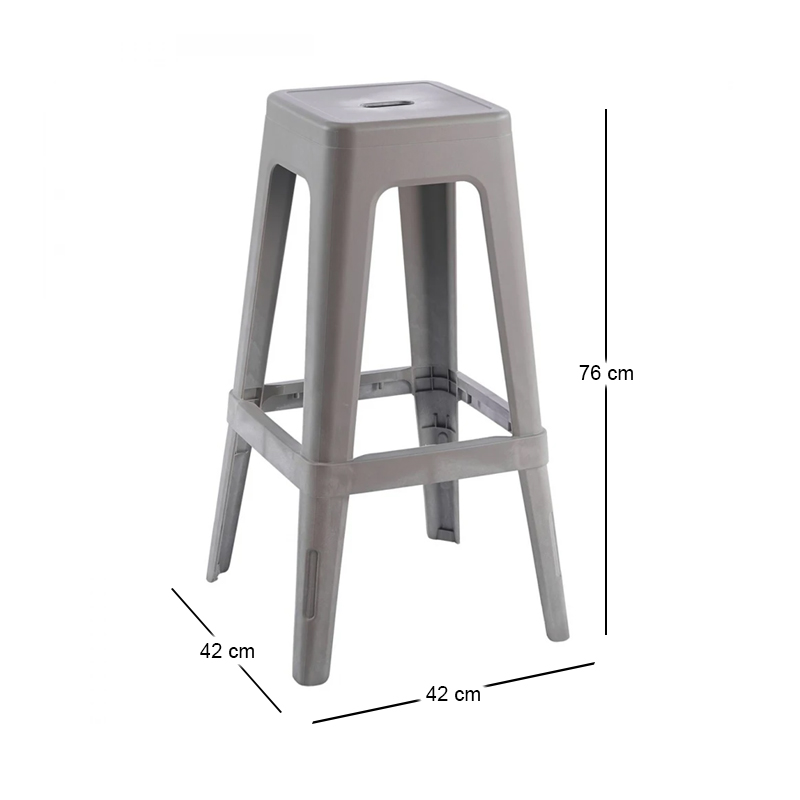RELIX PP Bar Stool, Sand Beige