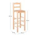 SIFNOS Bar Stool Impregnation Natural