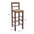 SIFNOS Bar Stool Impregnation Walnut