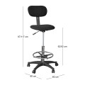 BF404 Reception-Cashier Bar Stool, Black