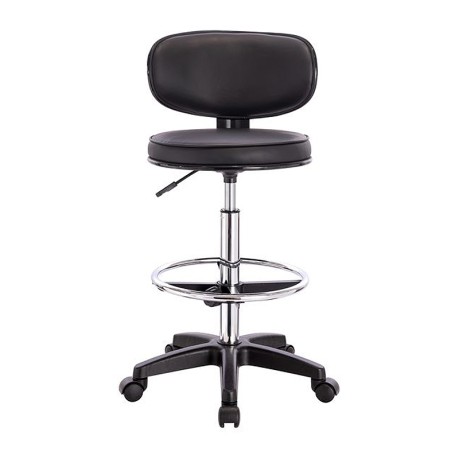 BF406 Reception-Cashier Bar Stool, Pu Black