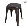 RELIX Low Stool Steel Antique Black