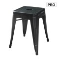 RELIX Low Stool Steel Black