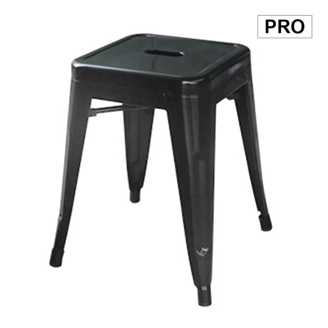 RELIX Low Stool Steel Black