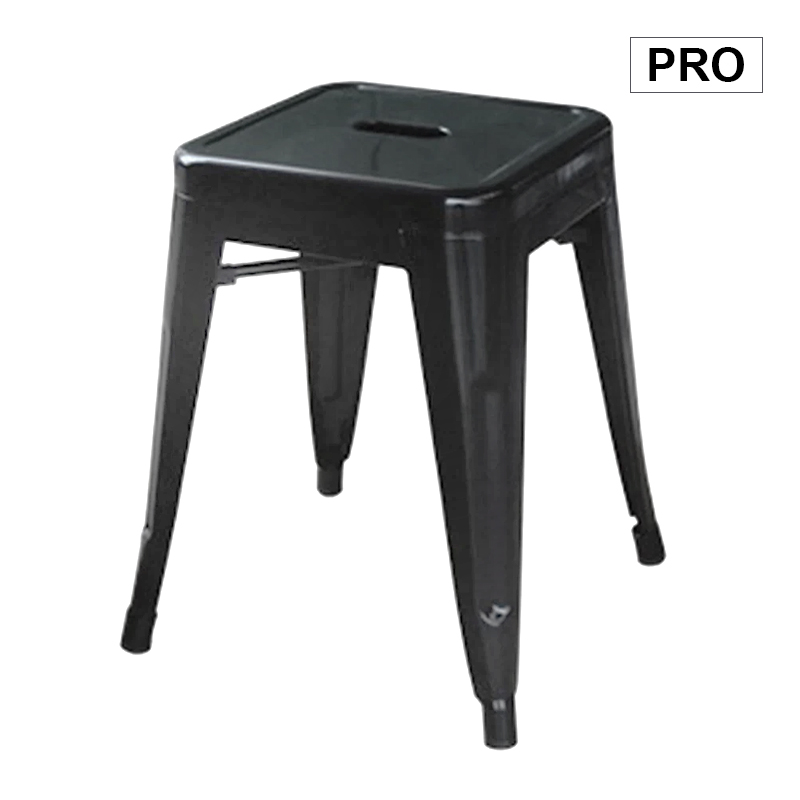 RELIX Low Stool Steel Black