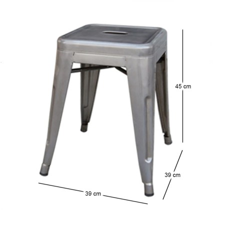 RELIX Low Stool Steel Metal