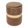 TOMMY Stool Gold/Fabric Brown Velure