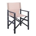 Director Armchair, Aluminium Anthracite, Textilene (one piece) Beige