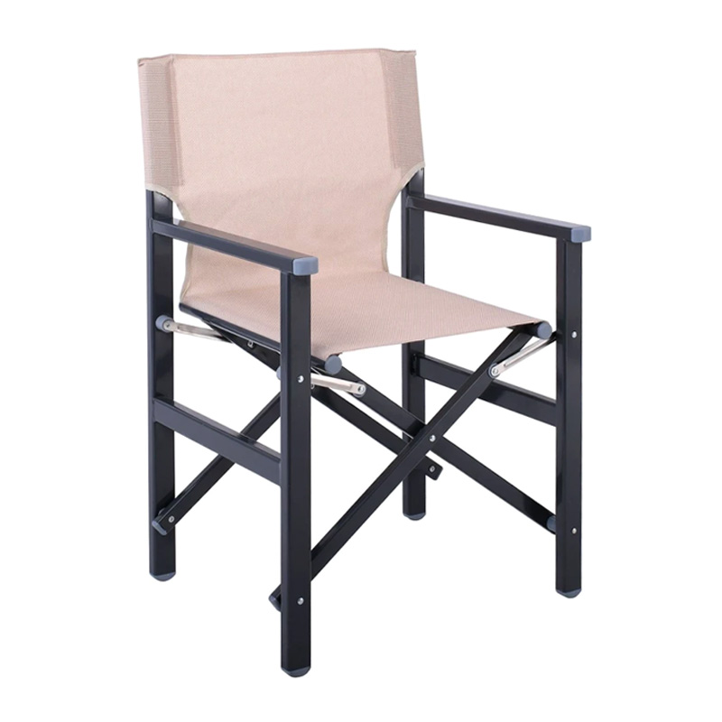 Director Armchair, Aluminium Anthracite, Textilene (one piece) Beige