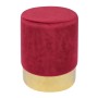 SOL Stool Gold Chrome/Fabric Red Velure