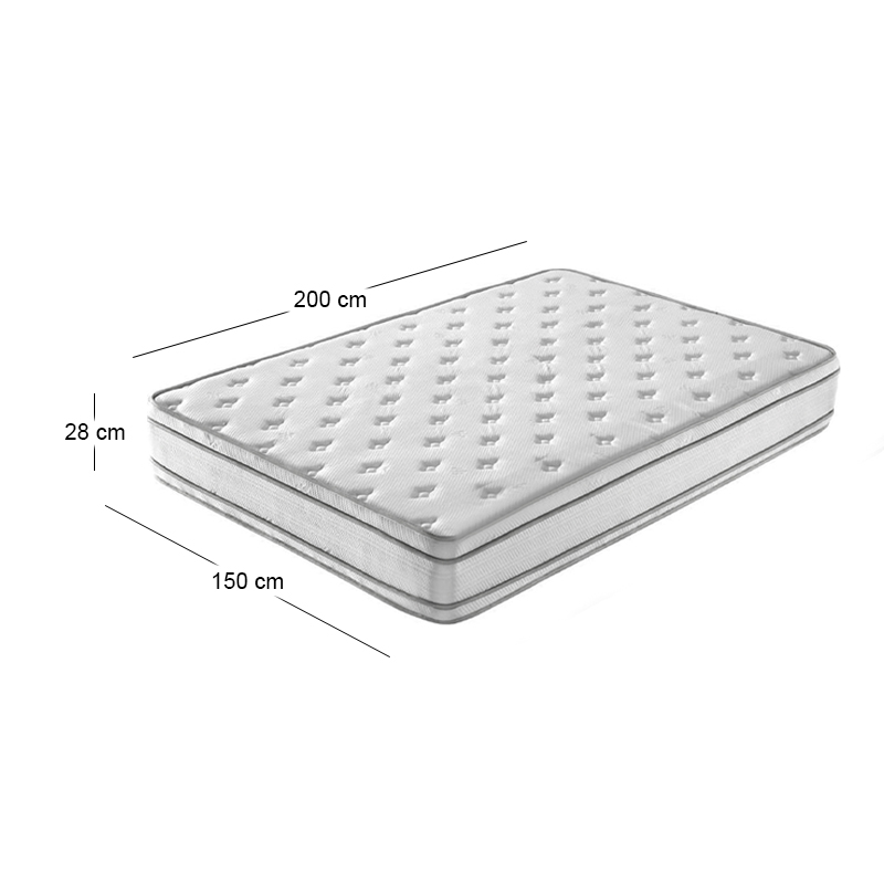 MATTRESS 150x200/28cm Bonnell Spring+Foam 2-side