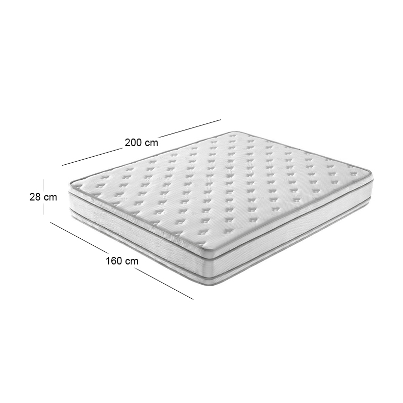 Στρωμα 160X200/28Cm Bonnell Spring+Foam Διπλής Όψης