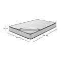 MATTRESS Top Foam Removable/Pocket Spring 90x200/21cm (2-side)