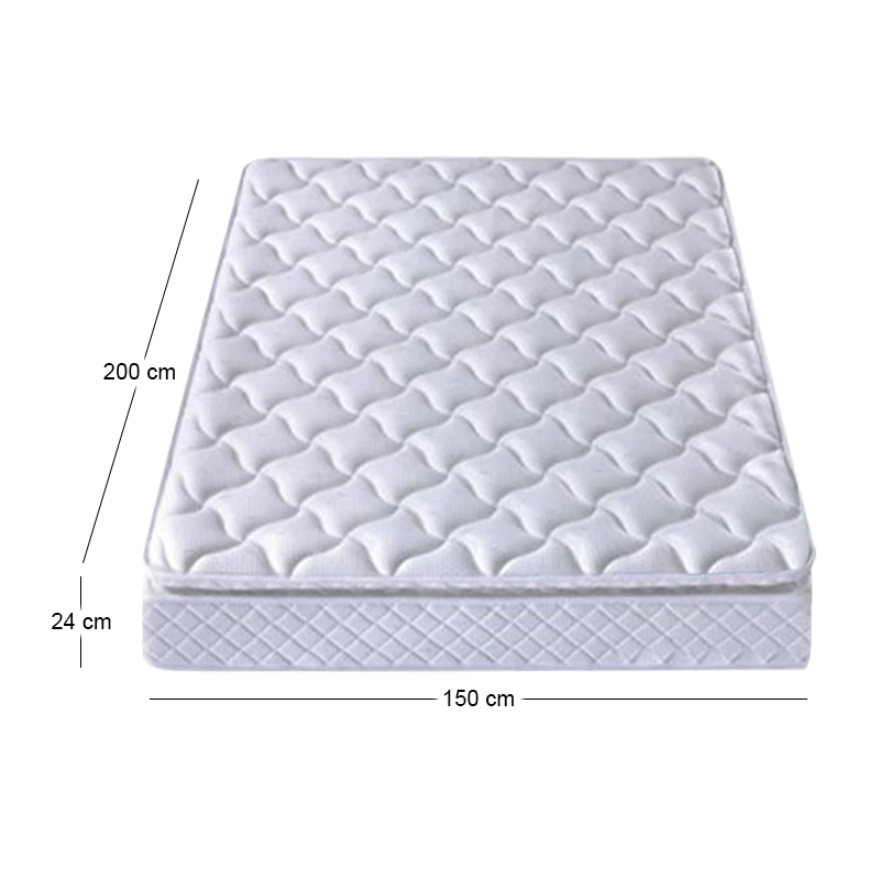 MATTRESS Bonnell Spring+Top Foam 150x200/24cm (Roll Pack)