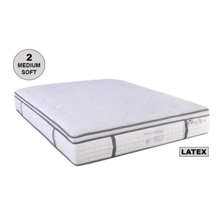 Στρώμα pocket spring 5-Zone gel memory foam - latex μονής όψης (2) 160x200x34εκ.