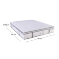 ΣΤΡΩΜΑ Pocket Spring 5-Zone Gel Memory Foam + Latex, Μονής Όψης (2) 160x200x(34/32)cm