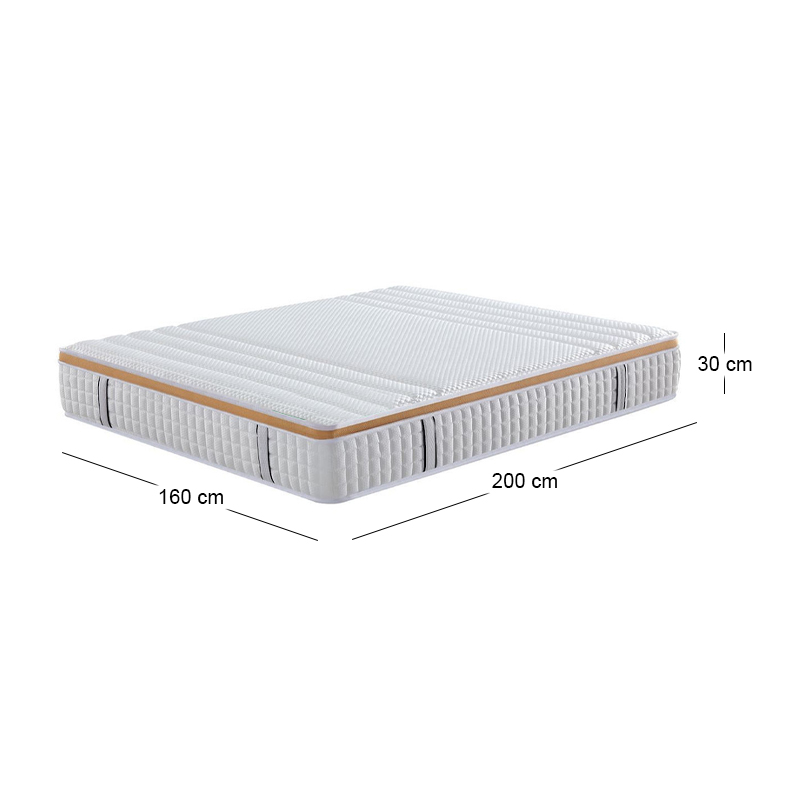 ΣΤΡΩΜΑ Pocket Spring Μονής Όψης Σκληρό (6) 160x200x30cm