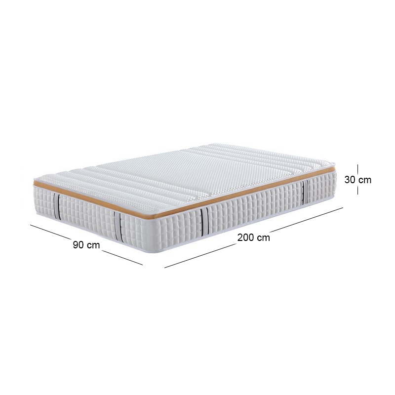 ΣΤΡΩΜΑ Pocket Spring Μονής Όψης Σκληρό (6) 90x200x30cm