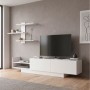 Egemen Megapap melamine TV unit in white color 180x32x40cm