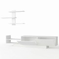 Egemen Megapap melamine TV unit in white color 180x32x40cm