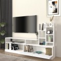 Σύνθεση τηλεόρασης Pesaro Megapap χρώμα λευκό 165x25x91,3εκ.