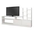 Σύνθεση τηλεόρασης Pesaro Megapap χρώμα λευκό 165x25x91,3εκ.