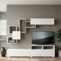 Stamatia Megapap melamine TV unit in white color 210x36,8x46,8cm.