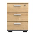 Venturo Megapap melamine office chest of drawers in anthracite - oak color 39x40x57cm.