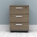 Venturo Megapap melamine office chest of drawers in anthracite - walnut color 39x40x57cm.