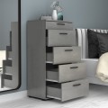 Helia Megapap melamine dresser in concrete grey color 60x44x108cm.