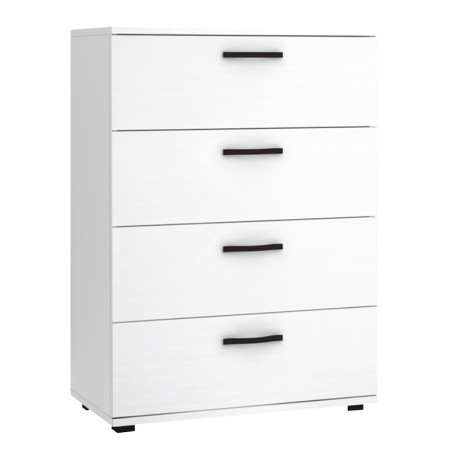 Velika Megapap melamine dresser in white color 73x44x96cm.