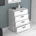Velika Megapap melamine dresser in white color 73x44x96cm.