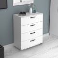 Velika Megapap melamine dresser in white color 73x44x96cm.