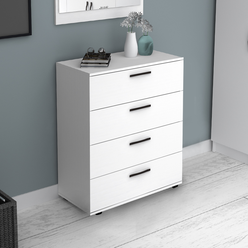 Velika Megapap melamine dresser in white color 73x44x96cm.