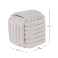TAB Stool Fabric Sandy Grey