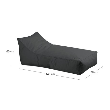 TACO Lounge Bean Bag Anthracite 100% waterproof