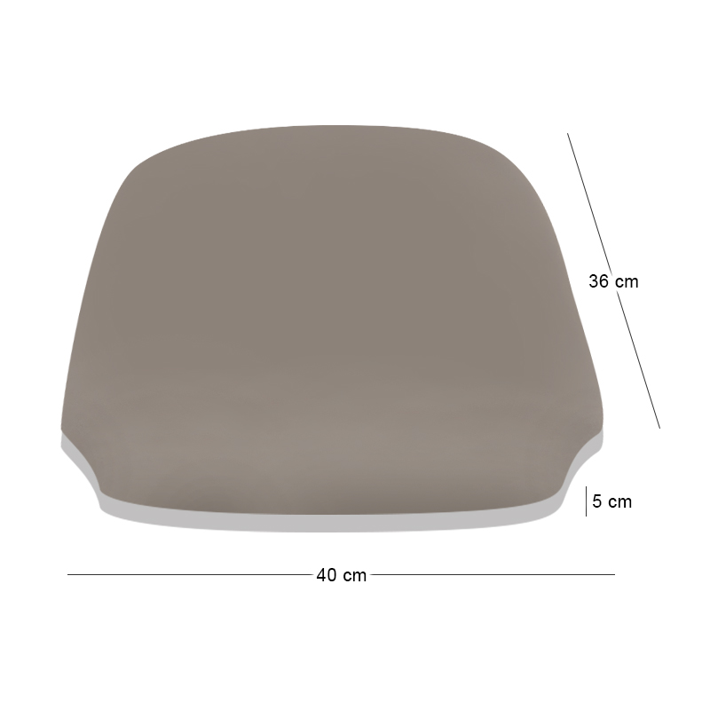 Seat (for Chair 1212), Pu Cappuccino