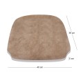 Seat (for Chair 1212), Suede Beige Fabric