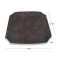 Seat (for Bar Stool 42), Suede Anthracite Fabric